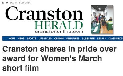 Cranston Herald Celebrates Our Short Film Award